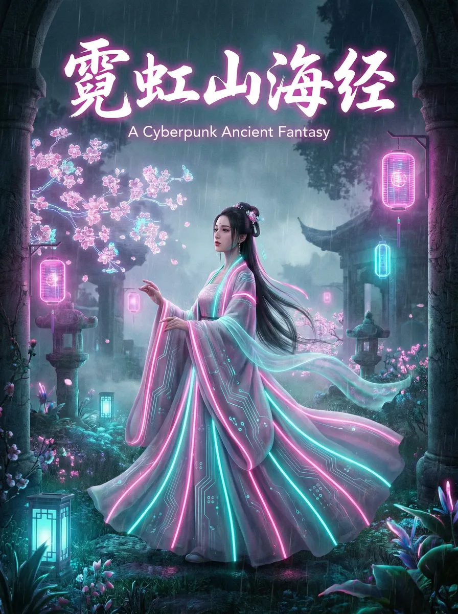 银娇 完整版 古风奇缘短剧 - 霓虹山海经海报